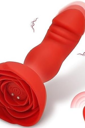 Wenwenry Anal Plug Vibrator For Women -Couples Rose Sex Toy -10 Vibration Modes Butt Plug -Remote Control -Waterproof Silicone -Women'S Adult Toys & Games