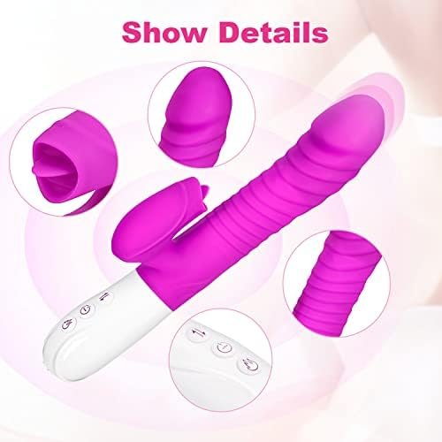 Rabbit Vibrator, Pulsating G Spot Rabbit Vibrator, 3-In-1 Pulse Combines Clitoral Licking, G-Spot Stimulation Rabbit Vibrator And Can Heat, 7 Vibration Modes, 3 Pulsating Modes And 5 Licking Modes - Image 3