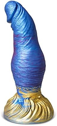Behorny Dildo Sex Toy, Liquid Silicone Alien/Dragon Dildo With Suction Cup