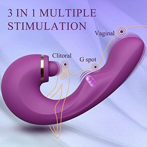 Dildo Vibrators Sex Toy For Women - 3In1 Womens Sex Toys Thrusting G Spot Vibrator With 10 Vibration & Pulse Dildos For Clitoral Nipple Anal Stimulation, Adult Sex Toys & Games For Woman Female Couple - Image 2