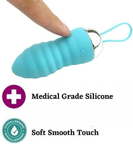 Bullet Vibrator For Women- Wireless Remote, Usb Rechargeable, Waterproof, 10 Vibrations- Gentle To Intense, Quiet Mode, Solo Couples Adult Sex Toy, Clitoris Personal Mini-Massager, Blue - Image 2