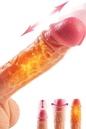 9.8'' Thrusting Dildo Vibrator With Vibrating And Heating Realistic Vibrating Dildo With Big Size Thick Vibrating Dildo For Women Sex Toy Nisxiuer