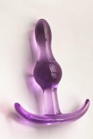 Silicone Anal Plug Waterproof Smooth Touch Anal G-Spot Sex Toys Beads For Women Men Model(Purple)