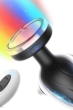Butt Plug Vibrator- Light Up Butt Plug 10X Led Anal Plug Prostate Massager. 10X Butt Plug Vibrator Couples Sex Toys For Men. Vibrating Butt Plug Wireless Remote Sex Toys Machine Device Anal Vibrator.