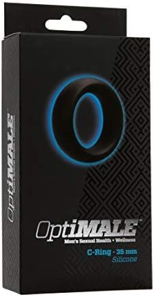 Doc Johnson Optimale - Tapered C-Ring - Stretchy Silicone - 40Mm Unstretched Inner Diameter - Rounded Edges - Won'T Dig Into Skin - Black - Image 2
