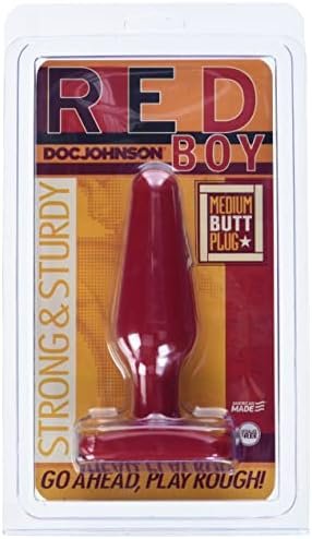Doc Johnson Red Boy - Medium Butt Plug - 5.5 In. Long And 1.6 In. Wide - Prostate Stimulating Anal Toy - For Beginner And Intermediate Anal Players - Image 2