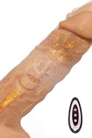 Realistic Electric Vibrating Dildo Sex Toy For Women, 8.6 Inch Thrusting Vibrator With Heating & 10 Vibrations For G Spot Anal Stimulation, Silicone Dildos With Firm Suction Cup & Remote For Couples