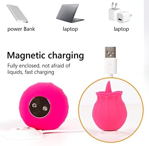 Sex Tongue For Licking, Rose Toy For Women Pleasure, Clitorals Stimulator, Electric Women Relaxing Toy, Woman Suction 10 Modes (Rose Red) - Image 3