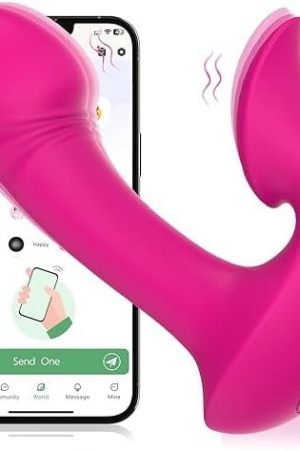 Women G-Spot Large Dildo Toy With App & Remote Control Dildo For Women Waterproof Adult Sex Toys Tongue Licking Vibrator Hand Held Wearable Clitoral Stimulator Vibrator For Couples Personal Massager