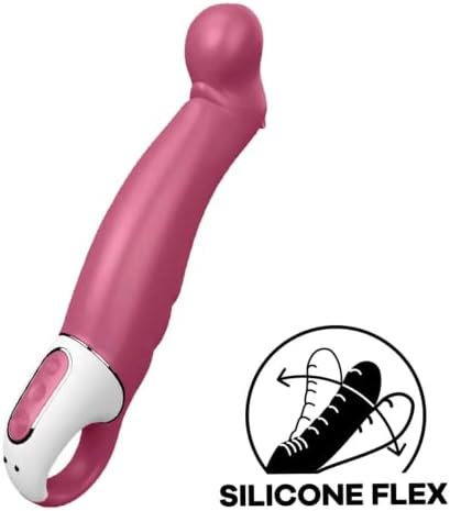 Satisfyer Petting Hippo G-Spot Vibrator - Vibrating Dildo, Inclined Tip, 12 Vibration Programs, Retaining Ring - Soft Silicone, Waterproof, Rechargeable - Image 2