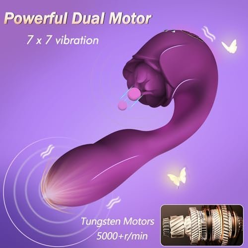 Remote Control G Spot Vibrator App - Wearable Vibrator Dildo Rose Sex Toy For Women With 7 Vibrations Long Distance Vibrator For Clitoral Stimulator, Waterproof Remote Vibrator Dildo For Couples - Image 2