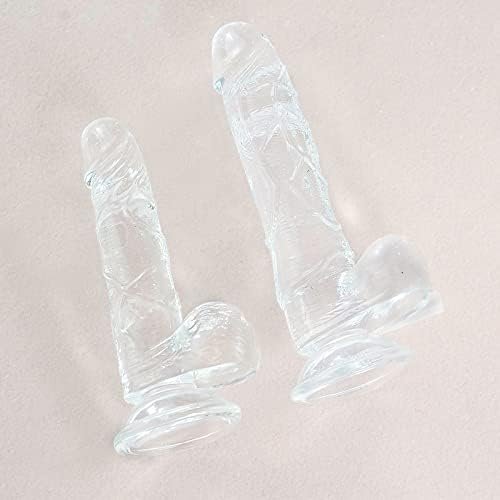 Clear Realistic Dildo For Experienced User G Spot Anus Stimulation, Classical Jelly Dildo Adult Sex Toys For Women Men - Image 2