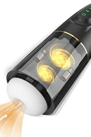 Sucking Male Masturbators With Double Vibrating Eggs, Automatic Blowjob Machine Pocket Pussy Stroker With 3 Suction & 10 Vibrating Modes, Hands Free Male Oral Sex Toys For Men Masturbation