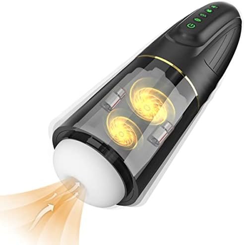 Sucking Male Masturbators With Double Vibrating Eggs, Automatic Blowjob Machine Pocket Pussy Stroker With 3 Suction & 10 Vibrating Modes, Hands Free Male Oral Sex Toys For Men Masturbation