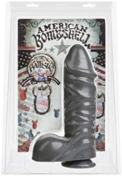 Doc Johnson American Bombshell - Ballistic - Dildo Or Butt Plug With Suction Cup - Gunmetal Grey - Image 2