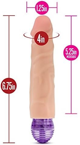 Blush X5 Plus - 6" Soft Realistic Vibrating Dildo 1.5" Thick Multi Speed Beginner Vibrator - Flexible Flexishaft - Anal Pegging Strap On Compatible - Suction Cup Hands Free Play - Body Safe Sex Toy - Image 3