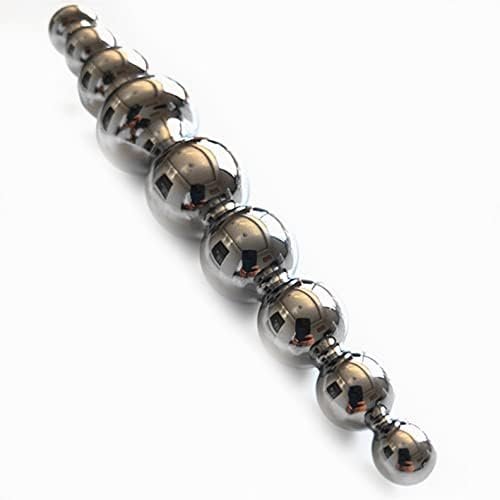Stainless Steel Pleasure Wand, Metal Double-Ended Dildo Penis Detachable Anal Plug For Couple, Anal Butt Plug For G-Spot Stimulation Sex Adult Toy