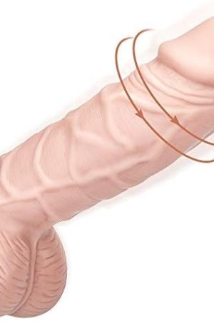 Realistic Vibrating Dildo With 3 Rotating Modes, Suction Cup Dildos With Upturned Glans And Thick Shaft, Lubisey Anal Sex Toys For G Spot Stimulation And Anal Pleasure Food Grade Silicone Penis