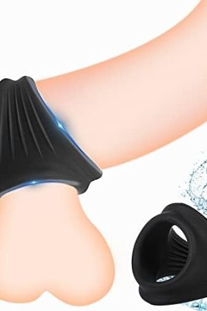 Ousandy Silicone Penis Ring 3 In 1 Ultra Soft Stretchy Cock Ring Penis Enlargers, Sex Toy For Men & Couples, Premium Stretchy