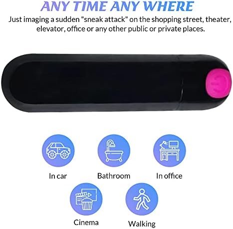 Vibrator Vibrate Massager - 10 Speed For Travel Usb Rechargeable Waterproof Vibrator- Adult Toys For Women (Black)… - Image 2