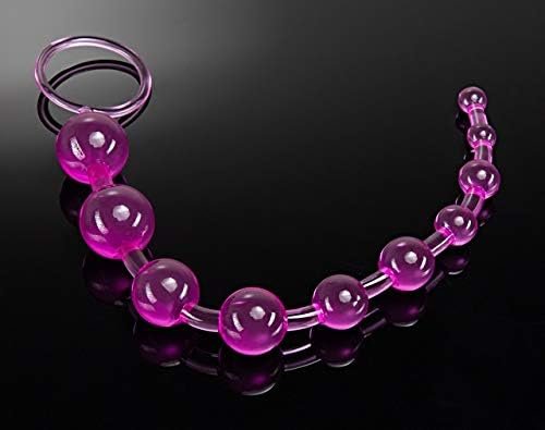 Blush Basic Beads - 12 Inch Non Porous Body Safe Anal Beads - Smooth And Seamless - Graduated Beads Up To 1" Maximum Width - Beginners Anal Play Sex Toys For Women Couples - Clear Pink - Image 3