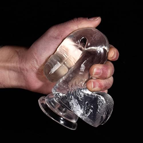 Silicone Realistic Dildo Jelly Strong Suction Cup Lifelike Penis Sex Toy Flexible Women Vaginal G-Spot Hands-Free Play (L, 02-Pink) - Image 3