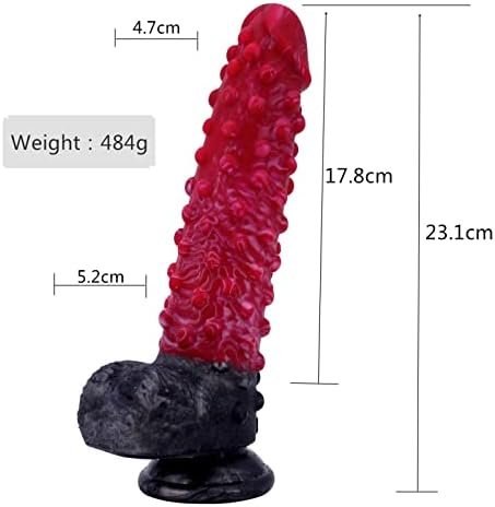 Realistic 9 Inch Pink Bumpy Knot Suction Cup Dildo, Big Animal Adult Toys Silicone Dildos Anal Plug For Women And Men Couples - Image 2
