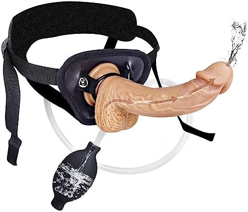Strapon Squirting Dildo With Stronger Suction Cup, 8.2" Big Realistic Dildo For Deeper Play With Silicone Suction Cup, Harness Dildo For G Spot,Adult Sex Toys For Lesbian Women Couple Play