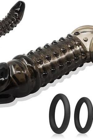 4Pcs Reusable Penis Sleeve Cock Ring Extender, Soft Material Cock Enlarger With Raised Dots, Penis Ring Adult Male Sex Toys For Men Couple