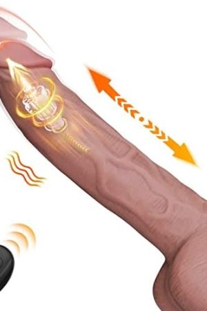 Pulse-Racing Thrusting Vibrator Dildo - Meanins Orlin, Vibrating Dildo With Lifelike Raised Veins & Liquid Silicone, Thrusting Dildo With Sturdy Suction Cup, Adult Sex Toys For Women Pleasure