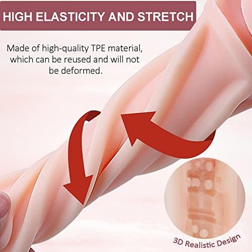 Male Masturbators 3D Realistic Adult Toy, Men'S Sex Doll Ultra-Soft Silicone Sleeve Pleasure Sex Toys Pocket Stroker With Lifelike Textured For Men Black - Image 3