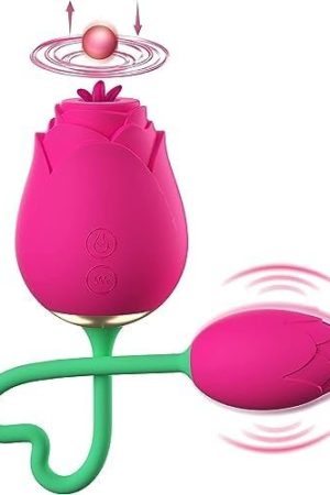 Rose Sex Toy Vibrators Dildo - 2In1 Adult Sex Toys For Women G Spot Vibrator With 5 Flapping 10 Vibrating Dildos, Female Couples Sex Toy For Clitoral Nipple Anal Sex Machine Stimulator For Woman