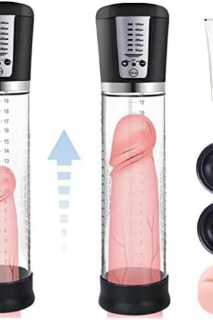 Penis Vacuum Pump With 6 Suction Intensities, Rechargeable Automatic High-Vacuum Penis Masturbator Enlargement Extend, Electric Penis Enlarge Air Pressure Device For Stronger Bigger Erections, Black