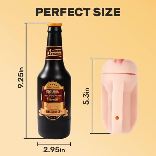 Male Masturbator Male Sex Toy, Realistic Beer Bottle Textured Pocket Pussy For Men, Masturbation Cup Mens Stroker, Toy Adult Male Sex, Sex Toy For Men, Pocket Pussies Men Sex Toy - Image 2