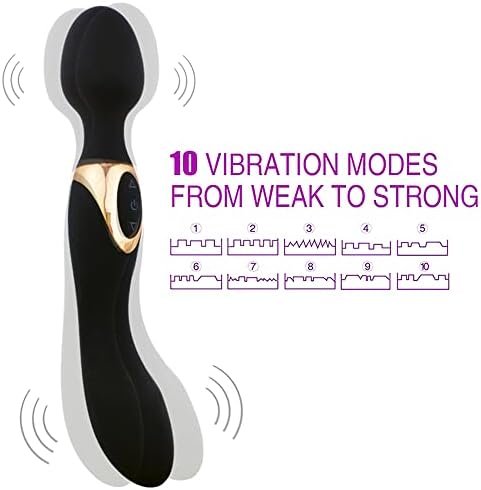 Leseox Clitoris G-Spot Dildo Vibrator, Dual Motors Double Heads Clit Vagina Nipple Anal Stimulation Massager, 10 Powerful Vibration Modes, Rechargeable Waterproof Adult Sex Toys For Women And Couples - Image 2