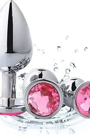 3Pcs Anal Plug Butt Plug Set - Metal Anal Plugs Buttplug Anal Training Kit, Fetish Anal Beads But Plug Anal Toys For Couples, Women Men Gay Sex Toys Large Medium Small Anal Sex Toys