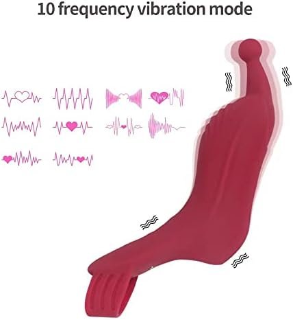 Fast Orgasm G Spot Finger Sleeve Vibrator Masturbators For Women Nipple Clitoris Target Pinpoint Stimulator Female Lesbian Sex(Red) - Image 3