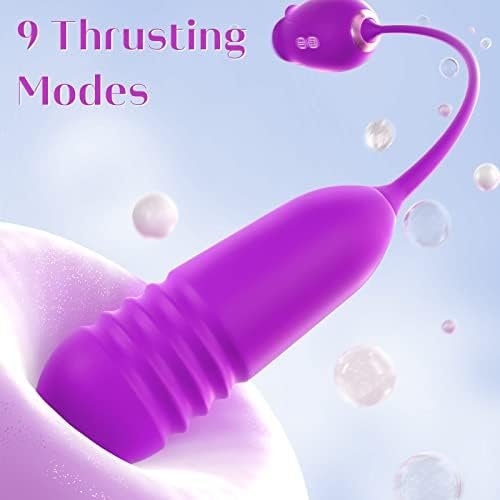Rose Sex Toys For Women - Rose Sex Stimulator For Women With 18 Sucking Thrusting Modes, Upgraded Rose Sex Sucker Dildo G Spot Clitoral Vibrator, Adult Toys Vibrators Games For Women Couples Pleasure - Image 3