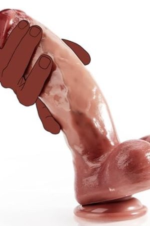 Realistic Dildo Huge Silicone Dildo With Realistic Veins & 3D Full-Shaped Balls Massive Thick Dildos Lifelike Fake Penis With Strong Suction Cup For Hands-Free Play Adult Sex Toy For Anal Play And Vag