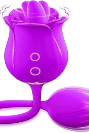 Rose Sex Toys Vibrator Dildo - Adult Toys With 9 Tongue Licking & 9 Thrusting Vibrators, Women Sex Toy Dildos Rose Clitorial Stimulator G Spot Nipple Anal, Female Adult Sex Toys & Games