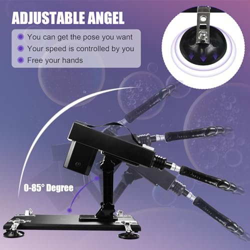Sex Machine Automatic Thrusting Dildo Machines With 3Xlr Connector Adult Machine With 7 Attachments Sex Toy With 3.85 Inch Suction Cup For Women And Man - Image 2