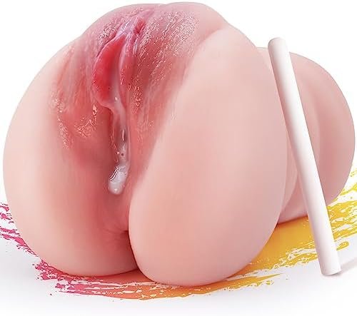 Realistic Pocket Pussy For Men Masturbation - Male Masturbator With Drying Stick, Pussies Masturbators With 3D Textured Vagina & Tight Anal, 2 In 1 Adult Sex Stroker Toy For Sex Pleasure (Portable)