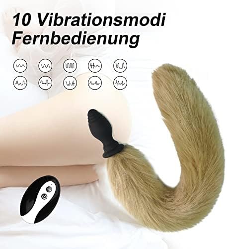Fox Tail, Butt Plug With Smooth Long Fox Tail Anal Sex Toys Role Play Flirting Animal Tail/Anal Plug Fox Tail Sex Toys For Women/Cosplay Brown - Image 3
