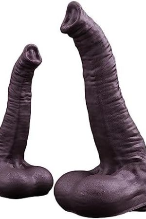 Gienocy Realistic Big Thick Dildo With Strong Suction Cup, Huge Realistic Elephant Trunk Anus Dildo Butt Plug, Fake Penis Adult Sex Toy For Vagina Anal Stimulate G-Spot Stimulating Quick Orgasm (M)