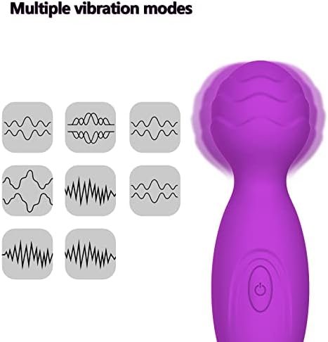 Personal Mini Massager, 10 Frequency Handheld Massager, Cordless Mini Muscle Tension Massager, Waterproof Massage Tool, Usb Charging (Purple) - Image 3