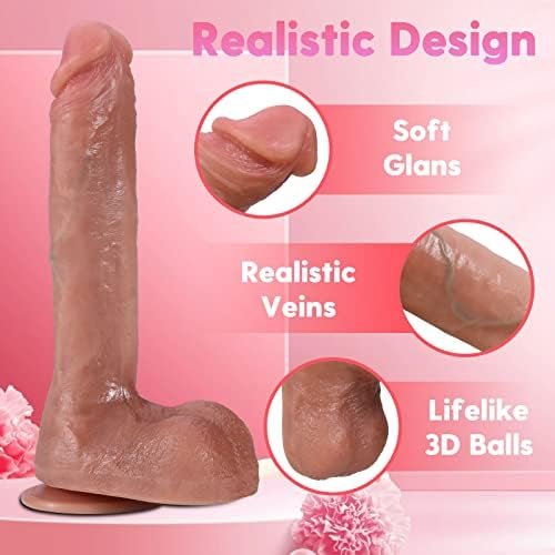 Huge Dildo 10.6'' Realistic Dildos Feels Like Real Skin, Silicone Anal Dildo With Strong Suction Cup For Hands-Free Play, Penis Sex Toys For Women G Spot Stimulator - Image 2