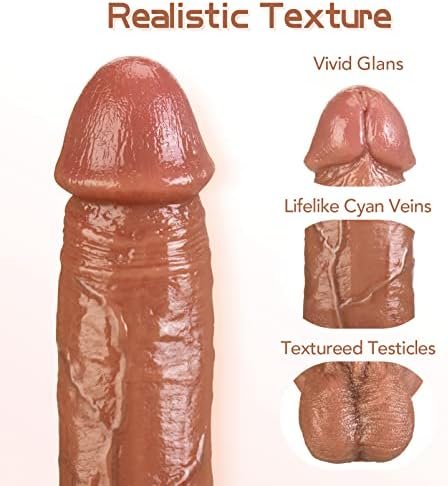 Realistic Dildo Adult Sex Toys - Utimi 7.1 Inch Silicone Penis For Men Women Female Beginners Body Safe Material Dildos With Strong Suction Cup For Vaginal G-Spot And Anal Play - Image 2