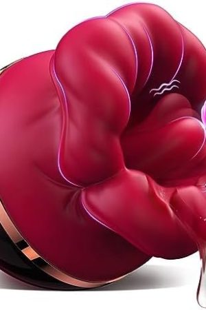 Sex Toys Clitoral Vibrator For Women - Rose Adult Toys With 8 Tongue Licking & 8 Vibrating Modes Rose Sex Stimulator,Nipple Toys Vibrators Adult Toys Games For Man Woman Couples Pleasure