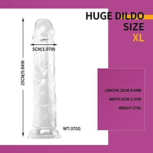 Black Dildo,8.5 Inch Big Dildo With Curved Shaft And Strong Suction Cup Base For Anal Play - Image 2