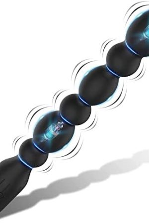 Vibrating Anal Beads Vibrator Anal Butt Plug, 10 Patterns 3 Reinforced Motors Prostate Massager G-Spot Vibrator,Adult Anal Sex Toys For Men, Women And Couple Pleasure